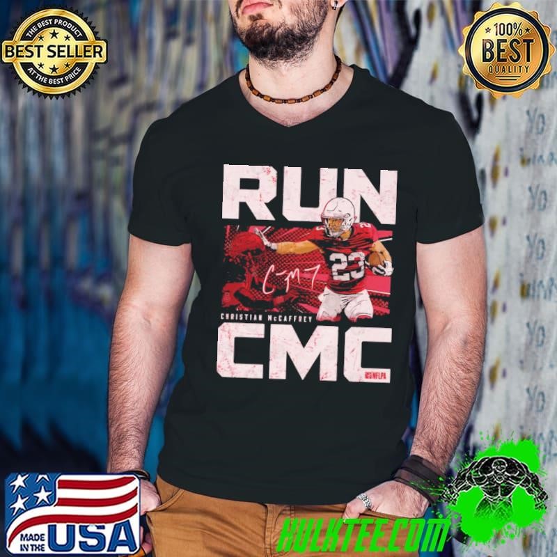 Christian Mccaffrey San Francisco Stiff Arm American professional football running back Guys V Neck