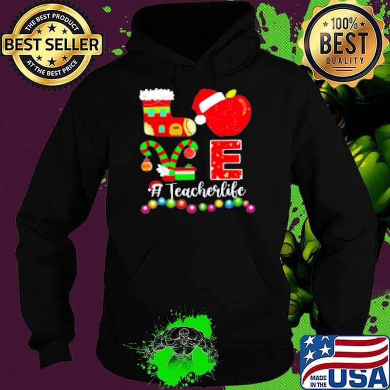 Christmas Love Teacherlife Hoodie