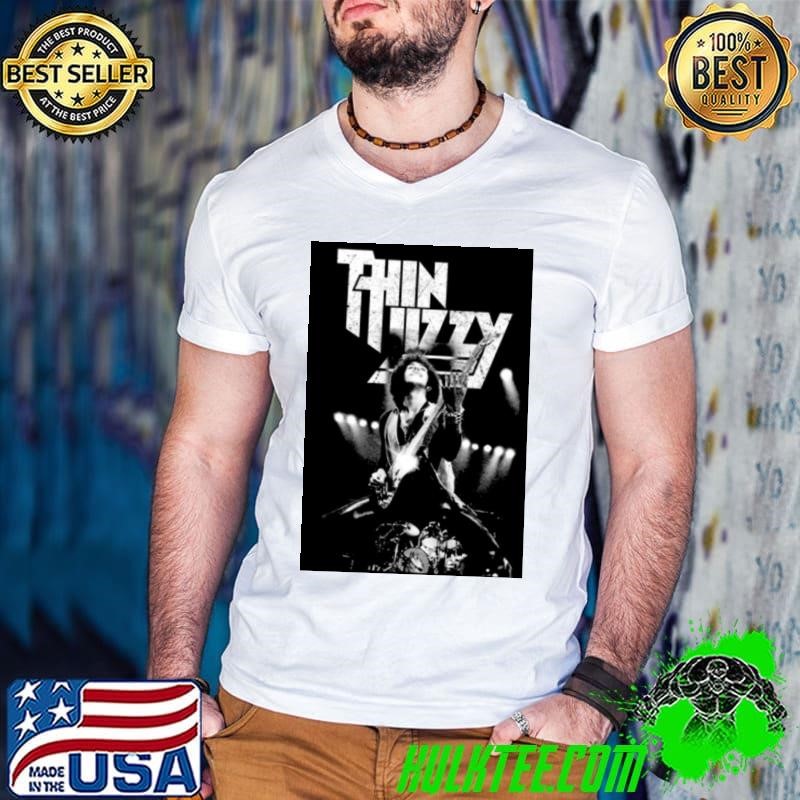 Cibolow Goodl Black And White Art Thin Lizzy Guys V Neck