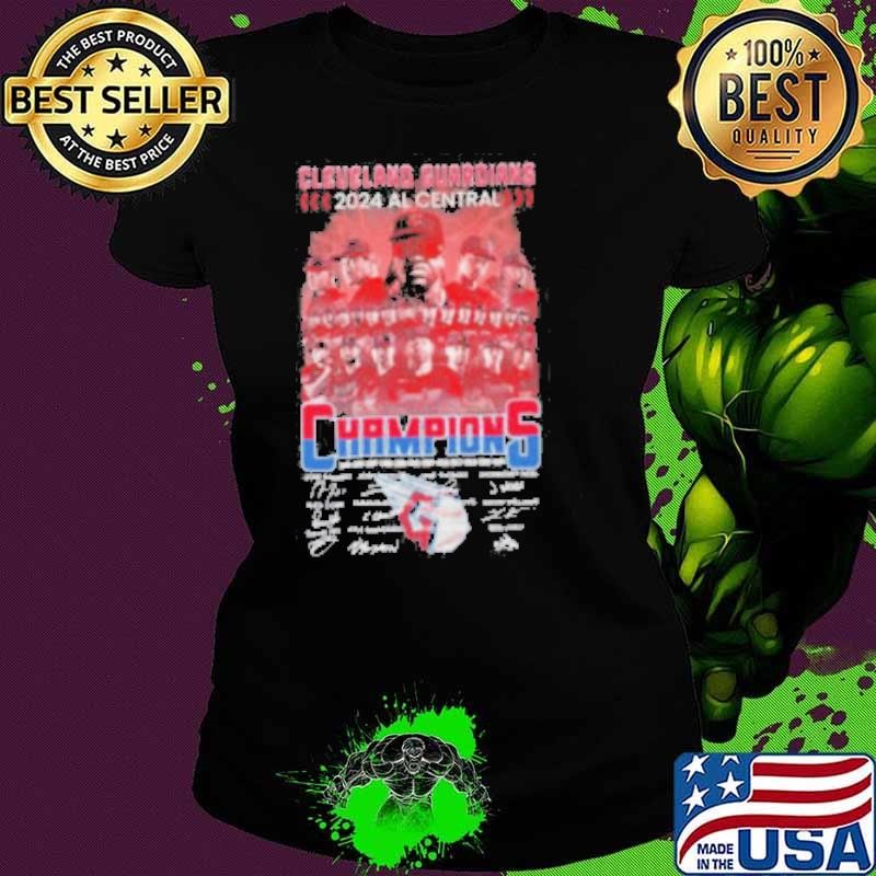 Cleveland Guardians 2024 AL Central Division Champions 12X Signatures shirt