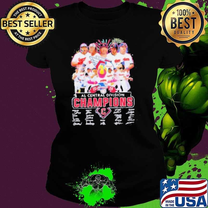 Cleveland Guardians 2024 AL Central Division Champions signatures shirt