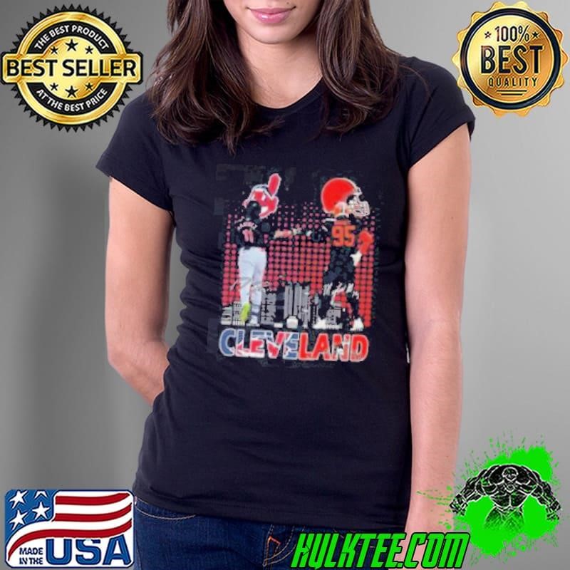 Cleveland Guardians x Cleveland Browns Signatures Ladies Tee