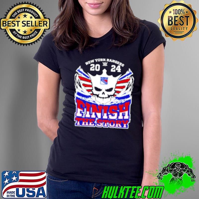 Cody Rhodes X New York Rangers 2024 Finish The Story Ladies Tee