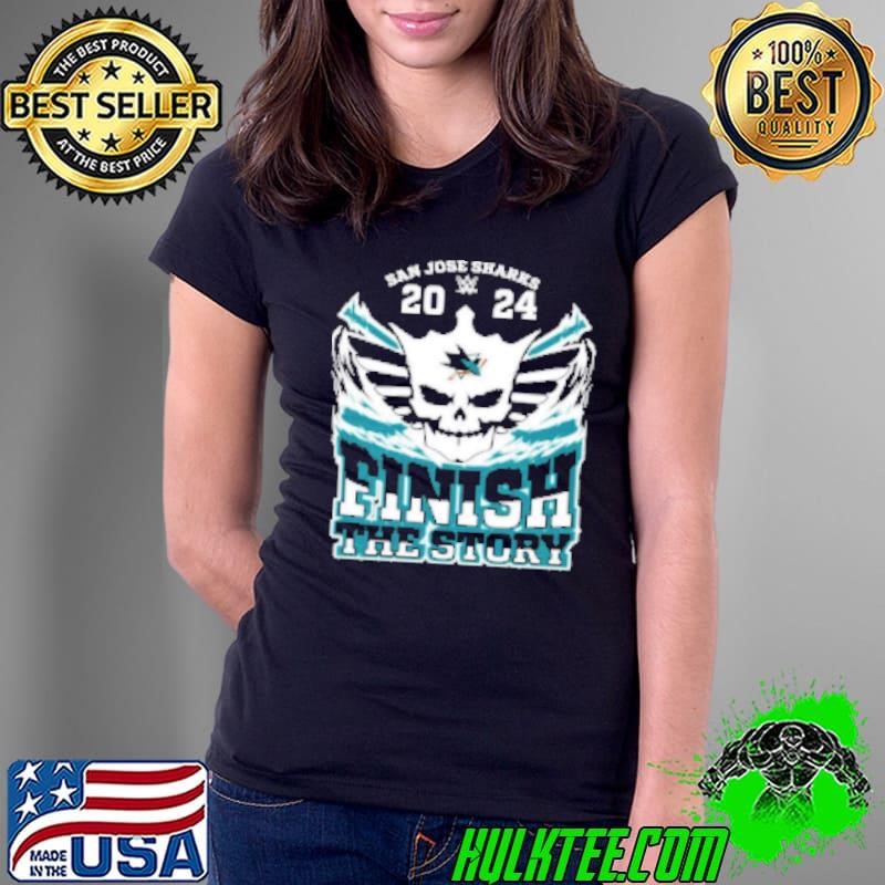 Cody Rhodes X San Jose Sharks 2024 Finish The Story Shirt