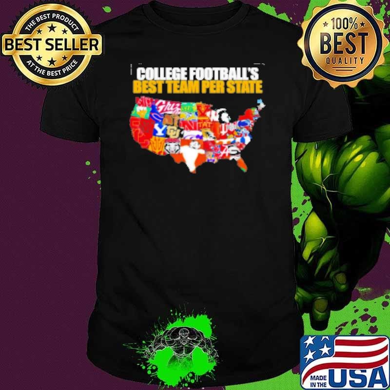 College Football'S Best Team Per State Map Logo Unisex
