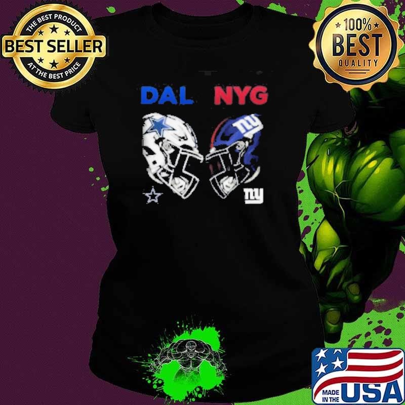 Dallas Cowboys vs New York Giants NFL Week 4 2024 Helmet Matchup Shirt