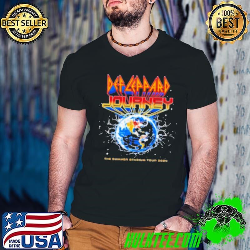 Def Leppard And Journey Music The Summer Stadium Tour 2024 Merch Event Guys V Neck