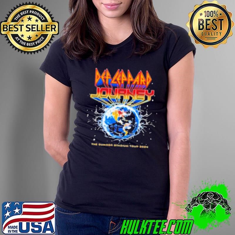 Def Leppard And Journey Music The Summer Stadium Tour 2024 Merch Event Ladies Tee