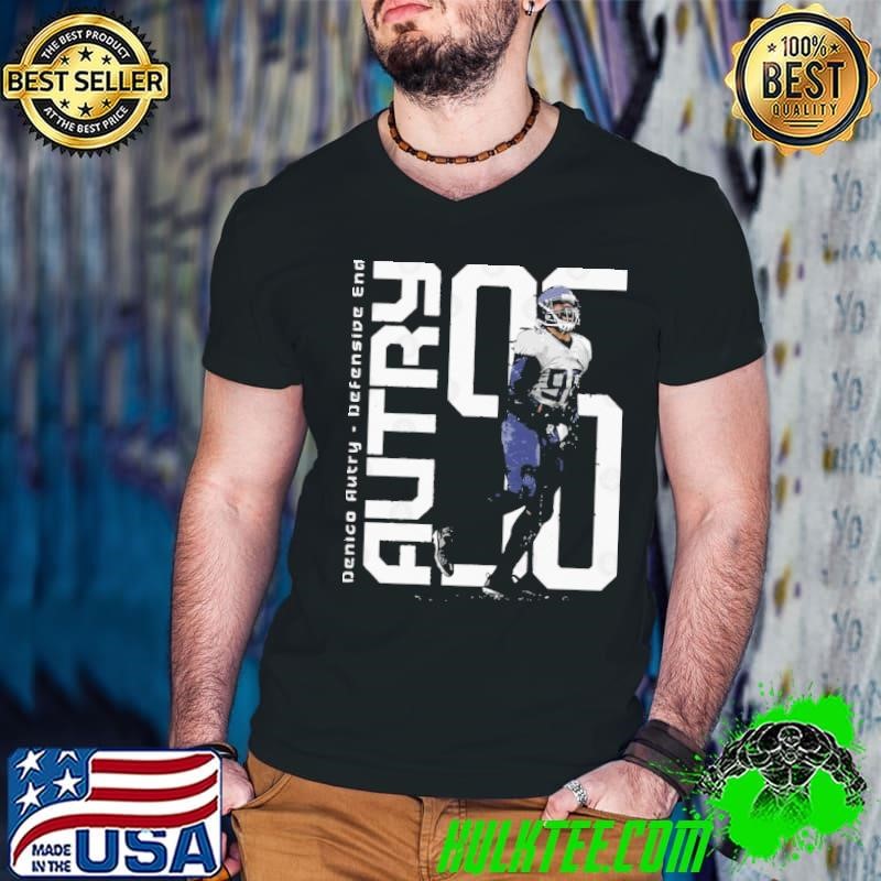 Denico Autry Tennessee Stretch American professional football defensive end Guys V Neck