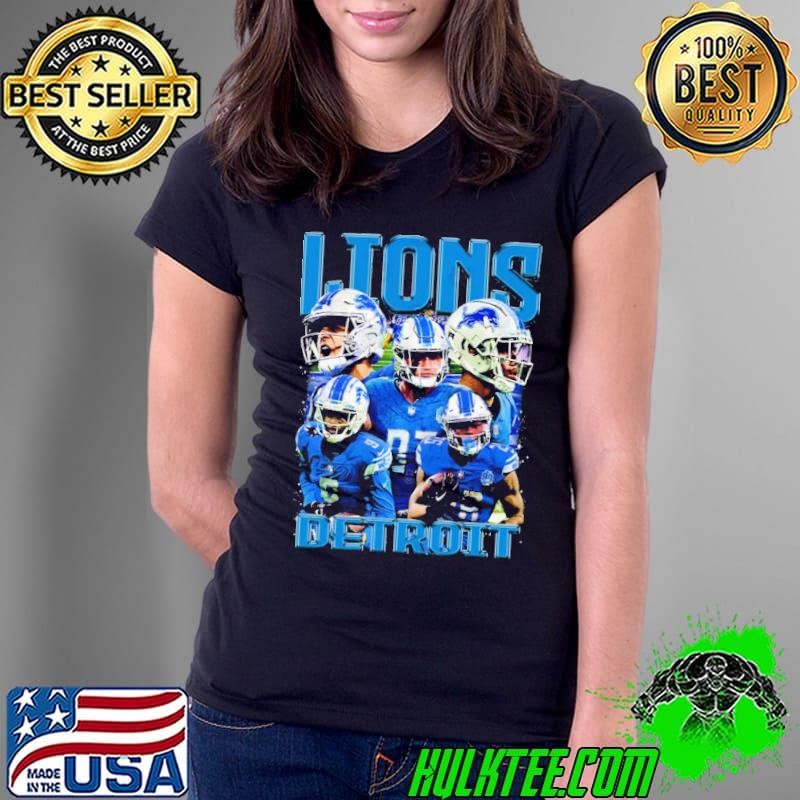 Detroit Lion professional American football team Vintage Bootleg Ladies Tee