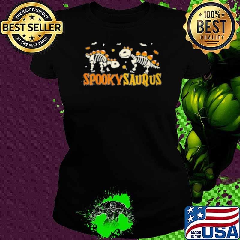 Dinosaur Spookysaurus Candy Corn Halloween Toddler Kid Shirt