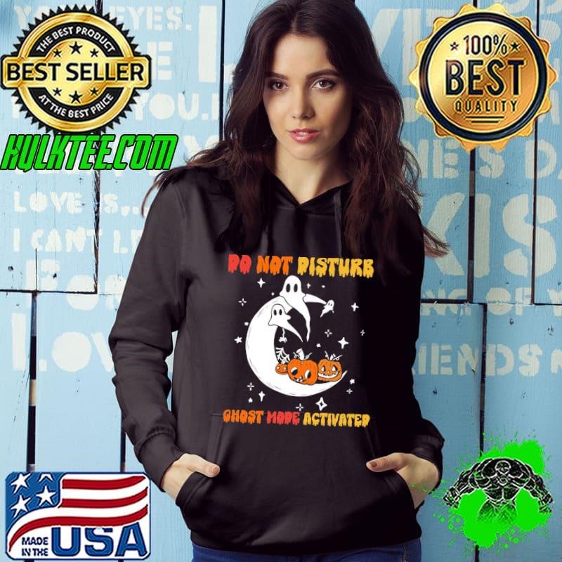 Do Not Disturb Ghost Mode Activated Pumpkin Moon Halloween T-Shirt