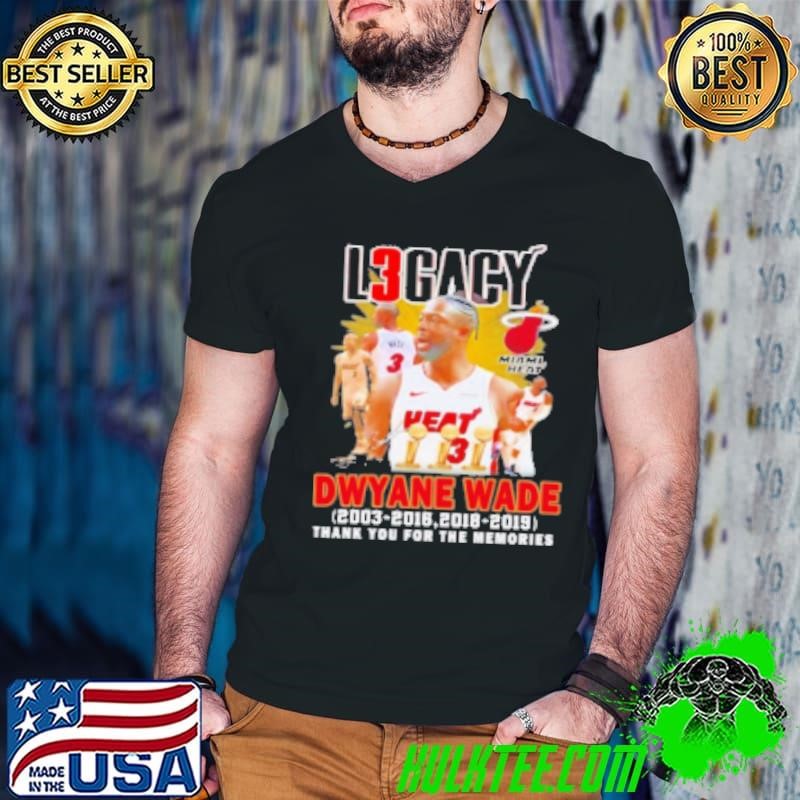 Dwyane Wade Miami Heat thank you for the memories signature Shirt