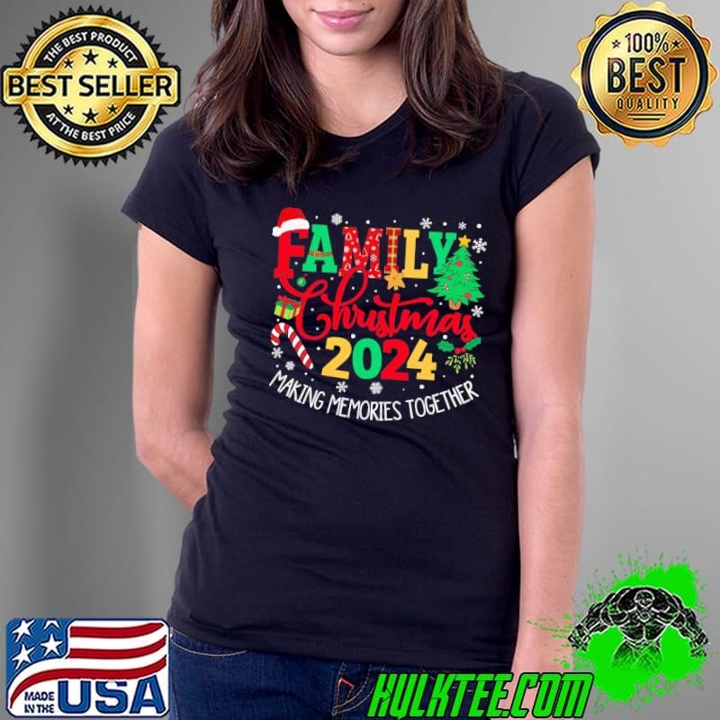 Family Christmas 2024 Matching Outfit Xmas Squad Santa Group T-Shirt