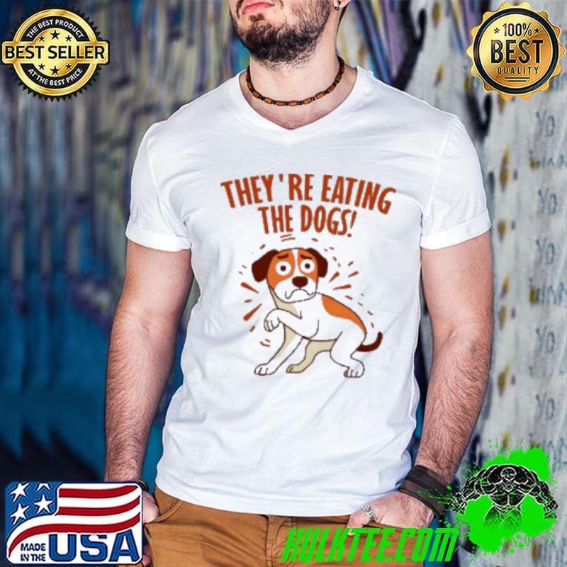 Funny Meme Theyre Eating The Dogs Guys V Neck