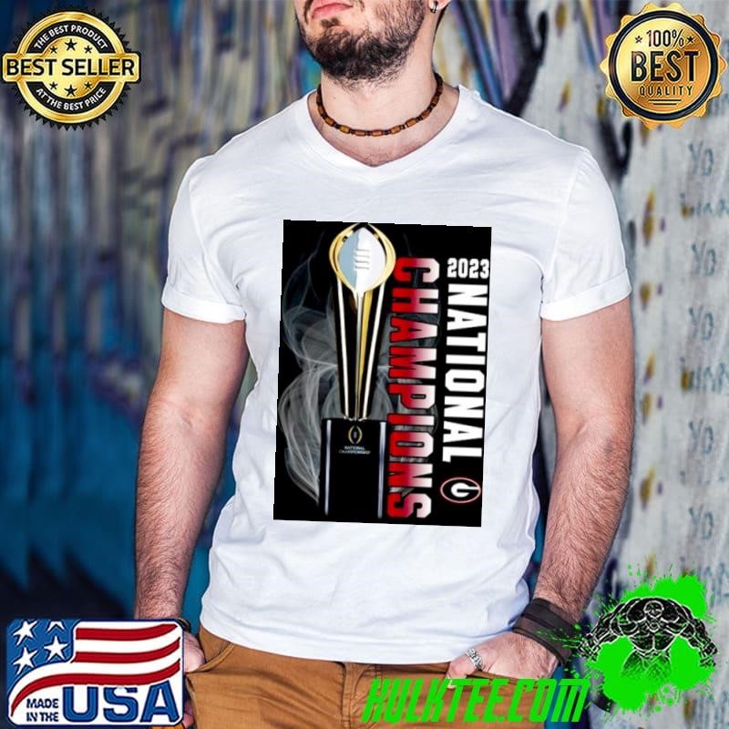 Georgia Bulldogs College Football Playoff 2023 National Champions Trophy Shirt