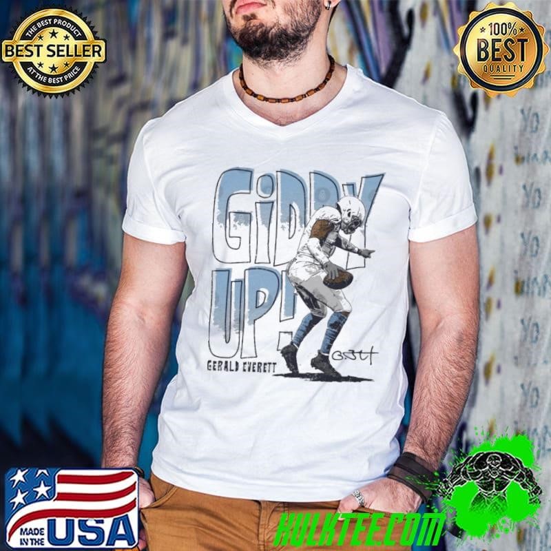 Gerald Everett American professional football tight end Los Angeles C Giddy Up Guys V Neck