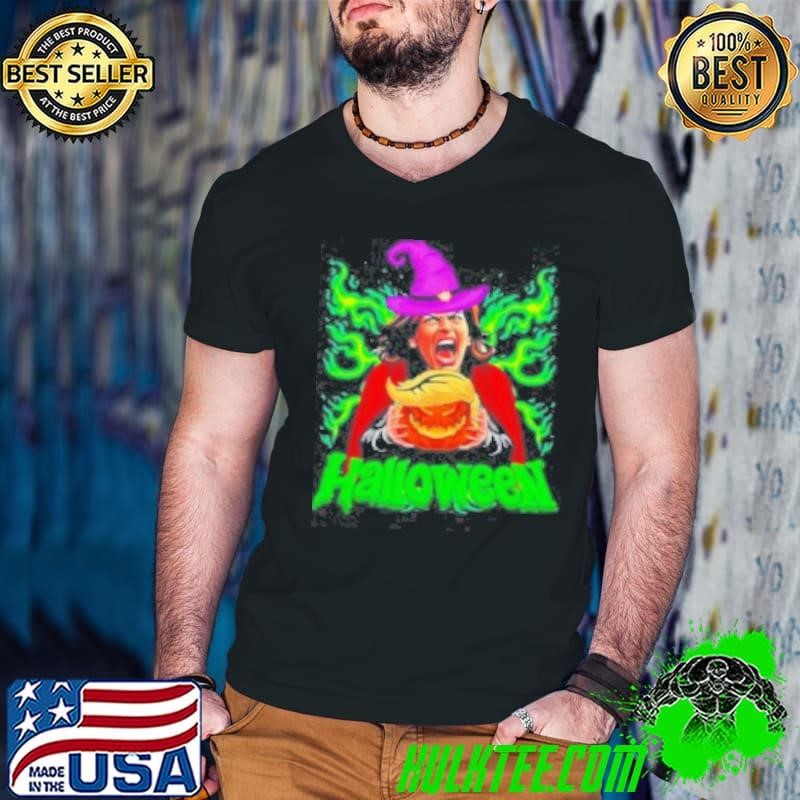 Halloween 2024 Usa Kamala Halloween For President Pumpkin Donald Trump Shirt