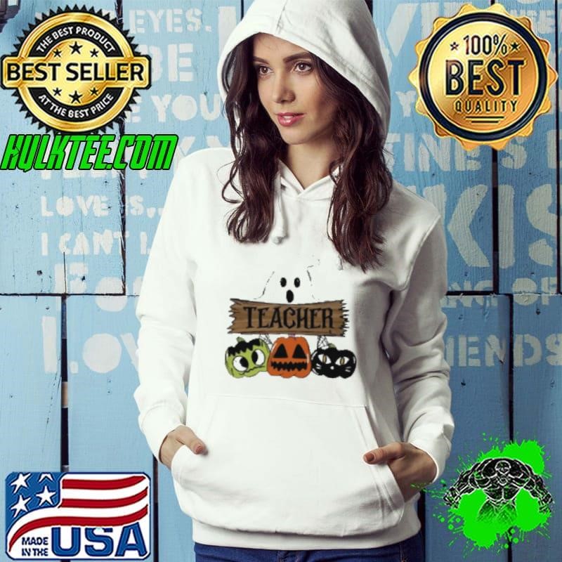 Halloween Teacher Black Cat Teacher Hoodie