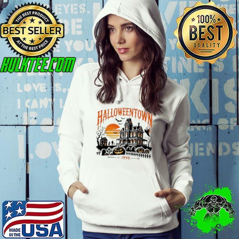 Halloween Town Pumpkin Ghost Bat Teacher Shirt
