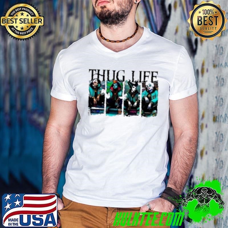 Halloween Villains Thug Life Friends Horror Characters Shirt