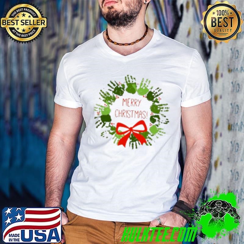 Hands Merry Christmas Teacher Shirt