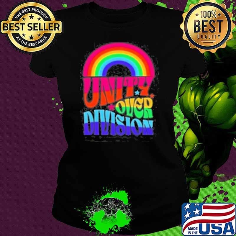 Harris Walz 2024 Unity Over Division Rainbow Shirt