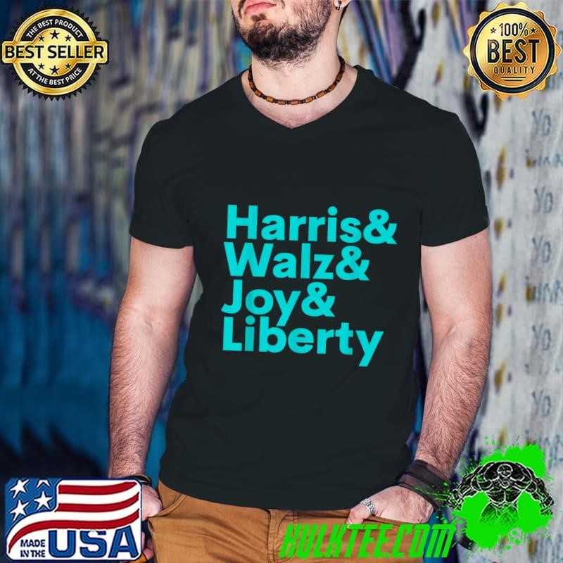 Harris Walz Joy Liberty Harris Walz Waltz 2024 Retro T-Shirt