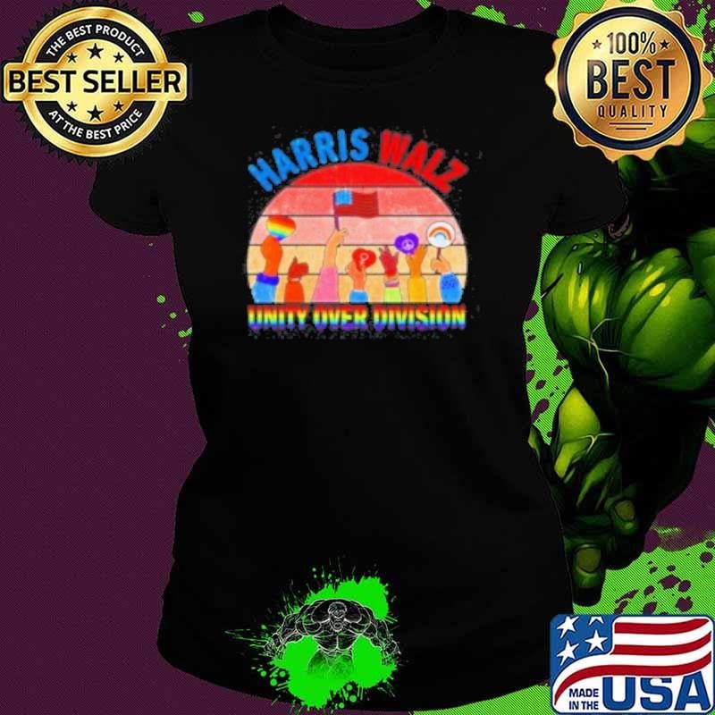 Harris Walz Unity Over Division LGBT Shirt