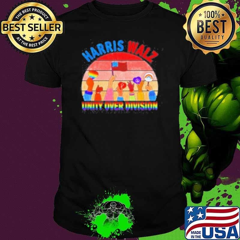 Harris Walz Unity Over Division LGBT Unisex