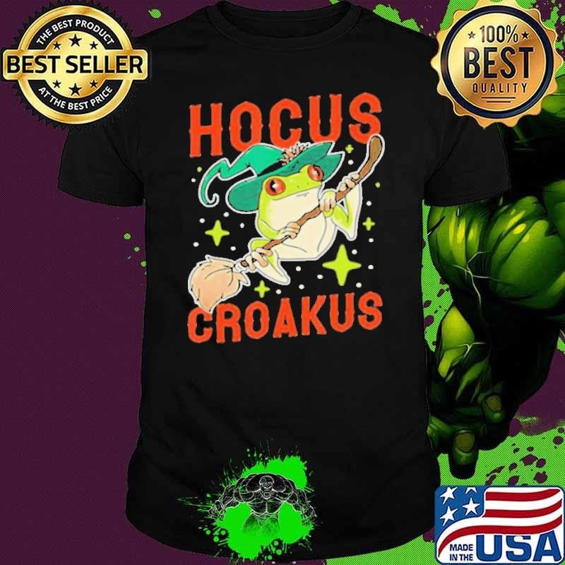 Hocus Croakus Frog Witch Halloween shirt