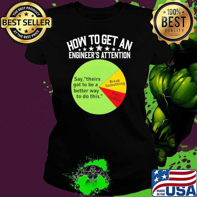 How To Get Engineers Attention Engineering Computer Civil T-Shirt