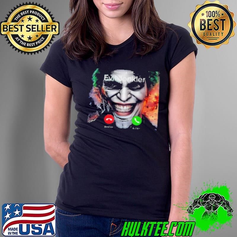 Humor Horror Incoming Call From Evil Jonkler Halloween Shirt