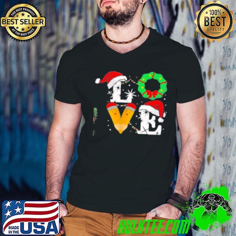 I Love Christmas Teacher Shirt