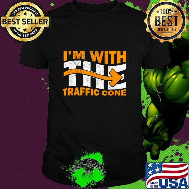 I'm With The Traffic Cone Costume Halloween T-Shirt