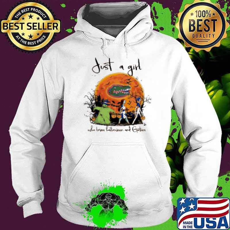 Just A Girl Who Love Halloween And Florida Gators Football Hoodie
