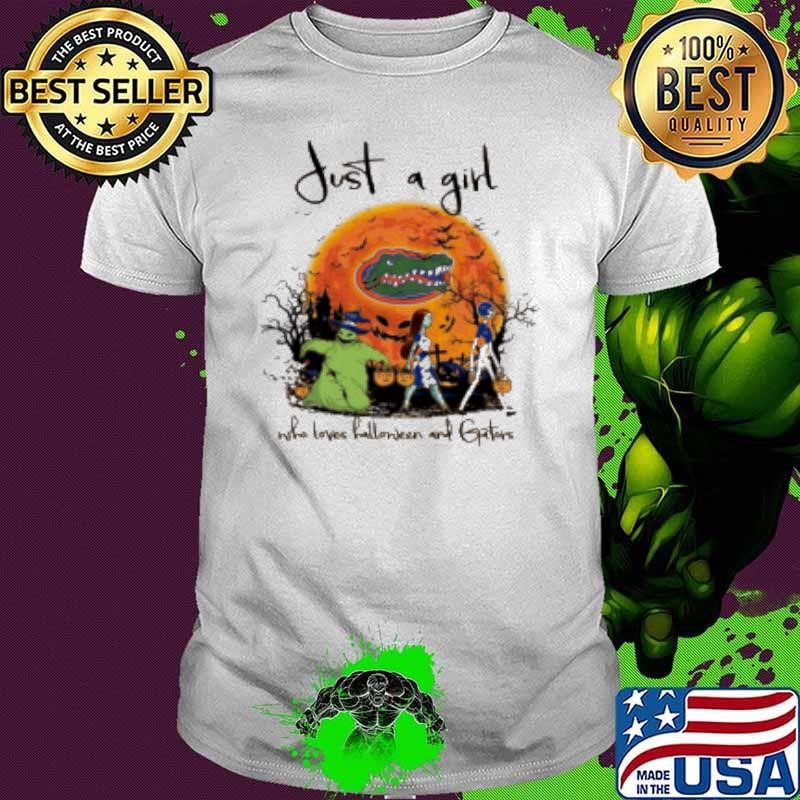 Just A Girl Who Love Halloween And Florida Gators Football shirt