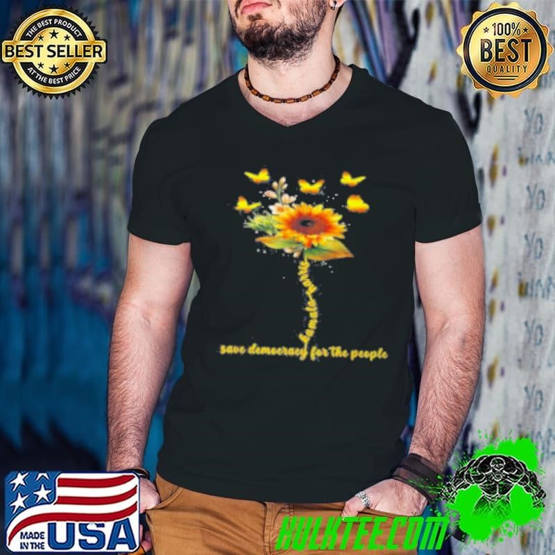 Kamala Harris For The People Save Democracy Sunflower Guys V Neck