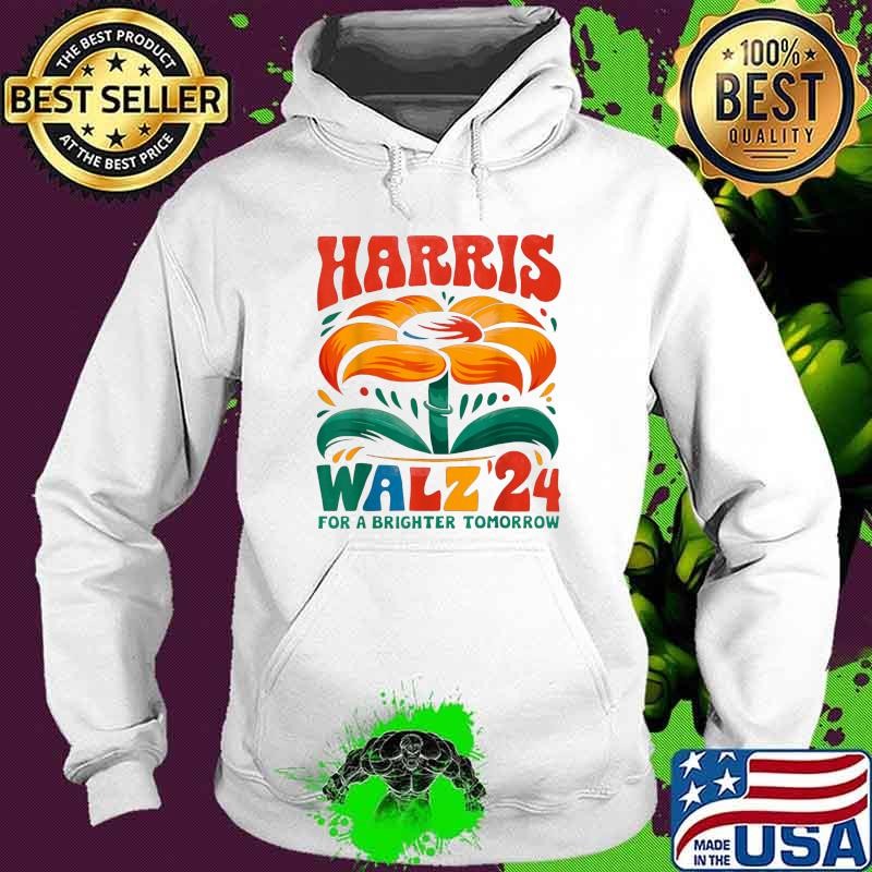 Kamala Harris Tim Walz 2024 For A Brighter Tomorrow Peace LGBT Hoodie
