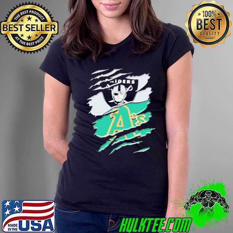 Las vegas Raiders and Oakland Athletics inside me shirt