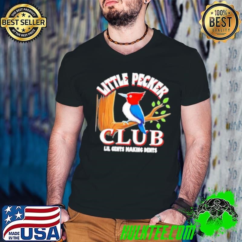 Little pecker club Lil gents making dents bird vintage Guys V Neck