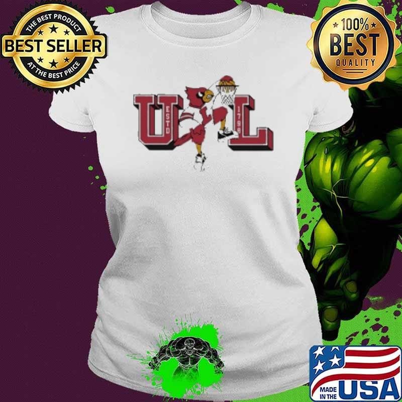 Louisville Cardinals Louisville Dunking Cardinal Ladies tee