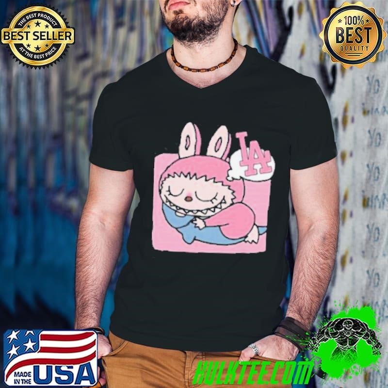 MLB Labubu LA Sleepy Fishy Guys V Neck