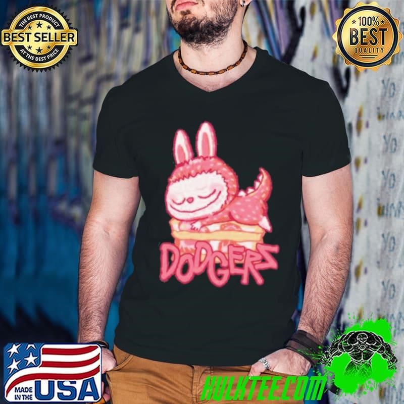 MLB Labubu Strawberry Dodgers Shirt