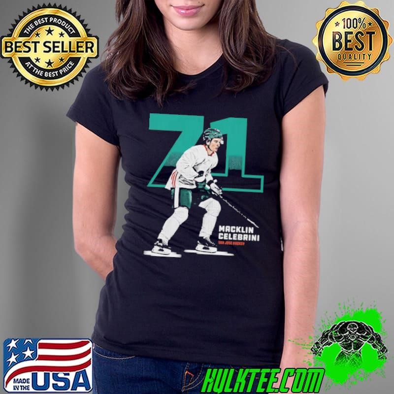 Macklin Celebrini San Jose Outline Canadian professional ice hockey centre T-Shirt