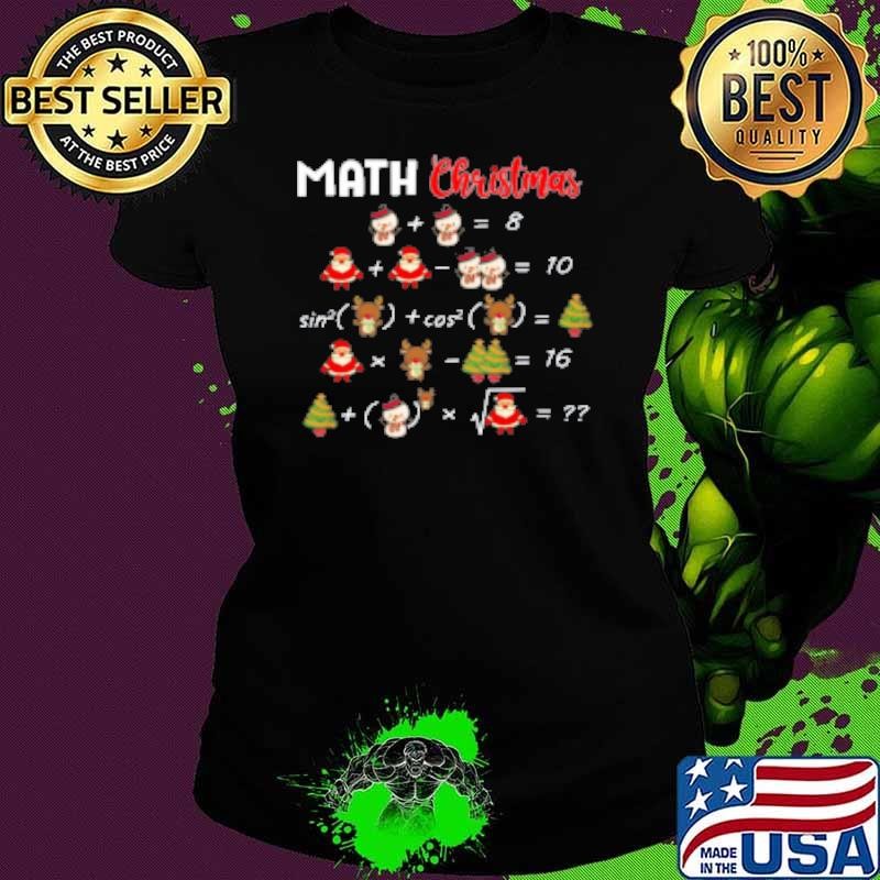 Math Christmas Teacher Shirt