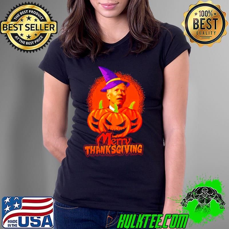 Merry Thanksgiving Biden Halloween shirt