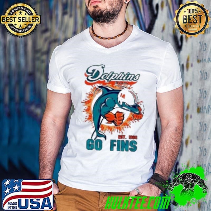 Miami Dolphins Football Go Fins 1966 Shirt