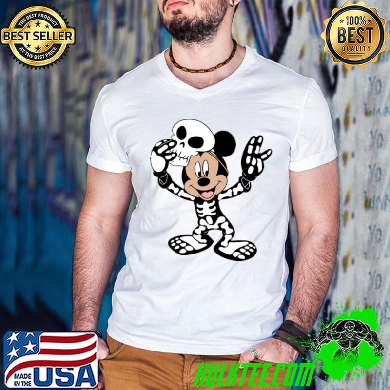 Mickey Mouse With Halloween Mask Shirt
