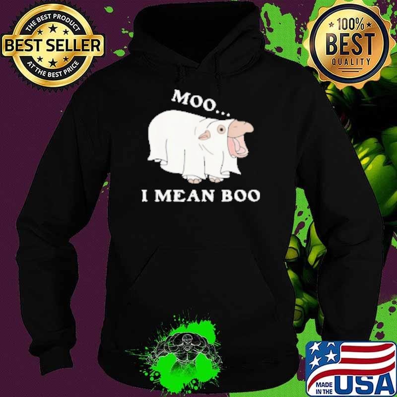 Moo Deng I Mean Boo Halloween Cute Baby Hippopotamus Hoodie